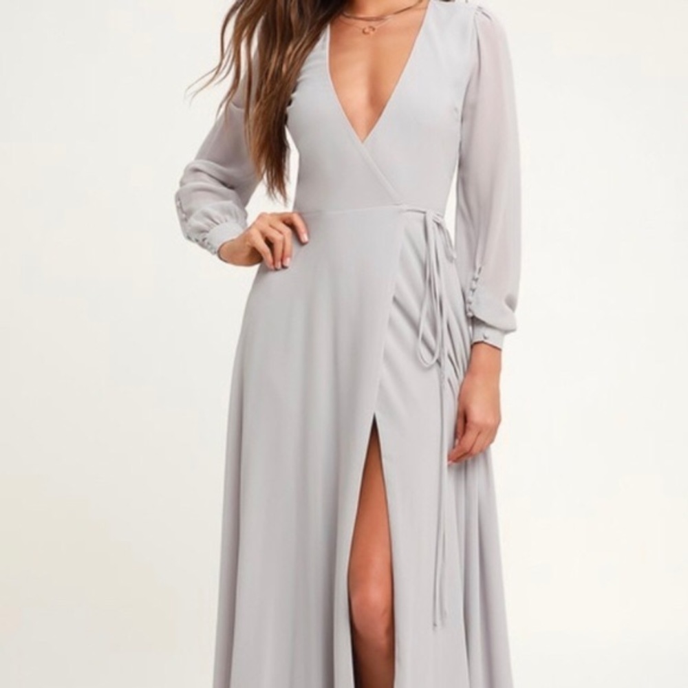 Lulu’s My Whole Heart wrap maxi dress—BRAND NEW - Picture 2 of 3